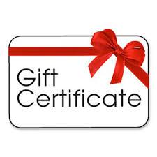 Gift Certificates